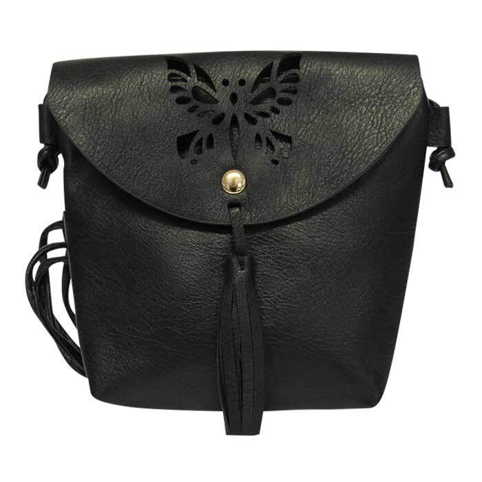 Shoulder Bag Butterfly Black