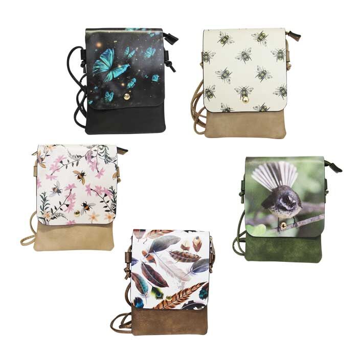 ShoulderBag Bees,Bfly+Birds x5