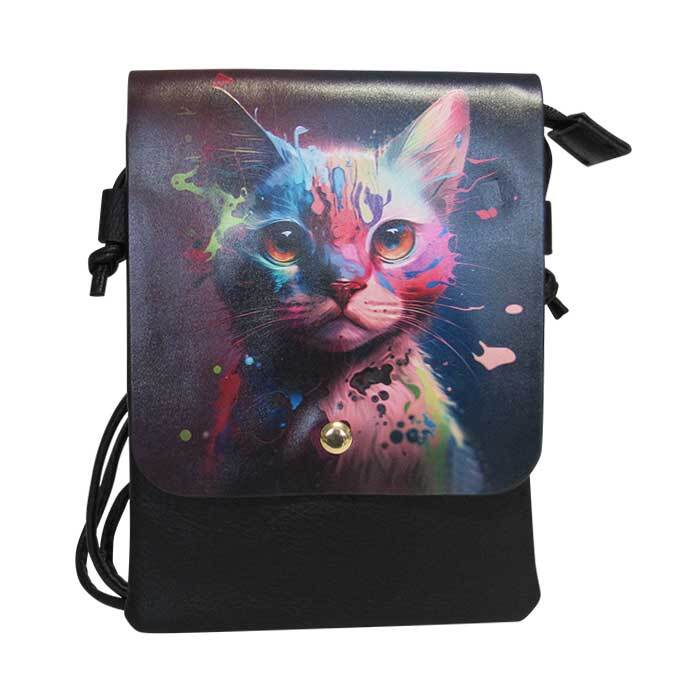 Shoulder Bag Painted Cat 