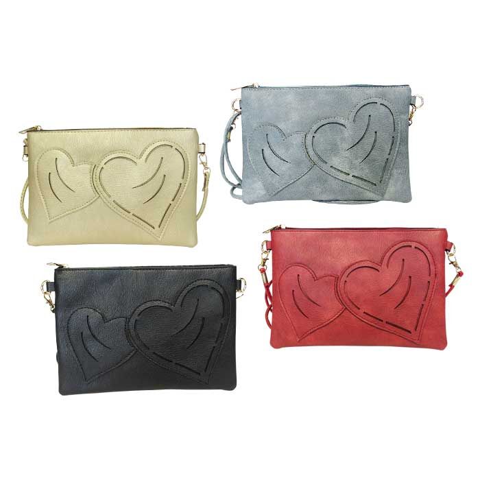 Shoulder Bag Two Hearts Set x4