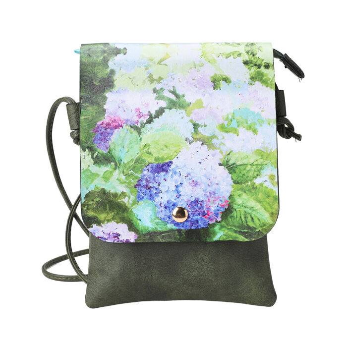 Shoulder Bag Blue Hydrangeas