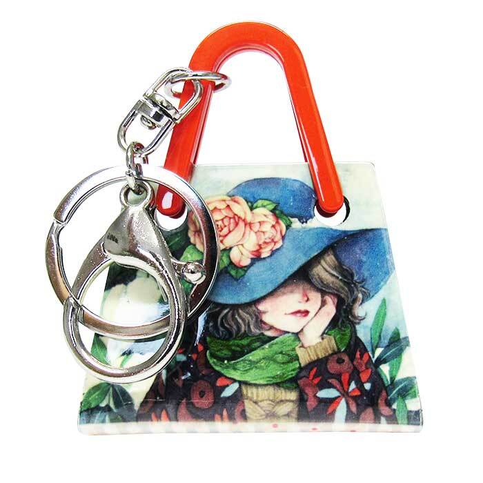 KR-Handbag Girl with Blue Hat