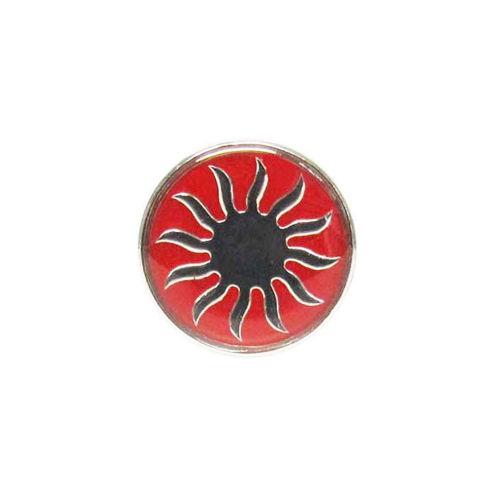 Snap-Aztec Sun in Red 