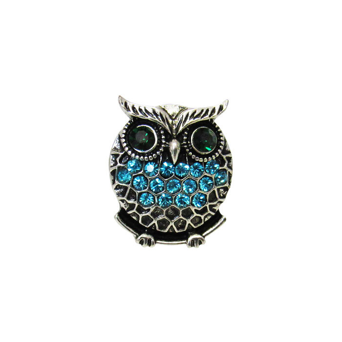 Snap-Owl in Blue Diamantes