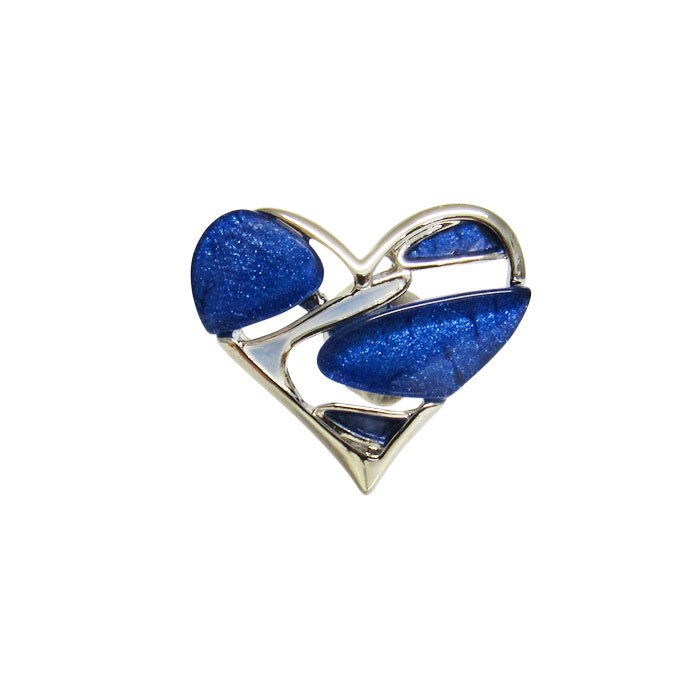 Snap-Blue Heart