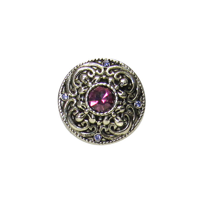 Snap-Filigree with Purple Diam