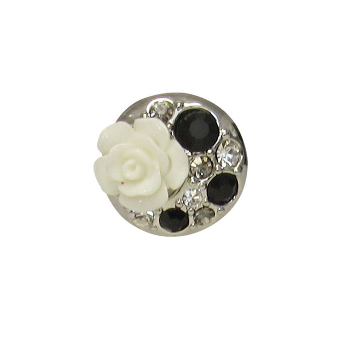 Snap-White Flower 3D