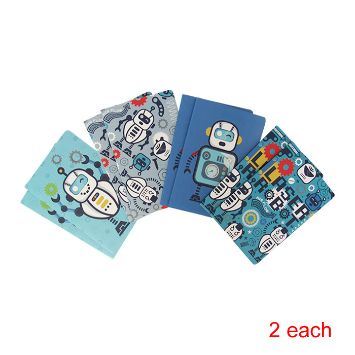 Notebook Robot Set of 8