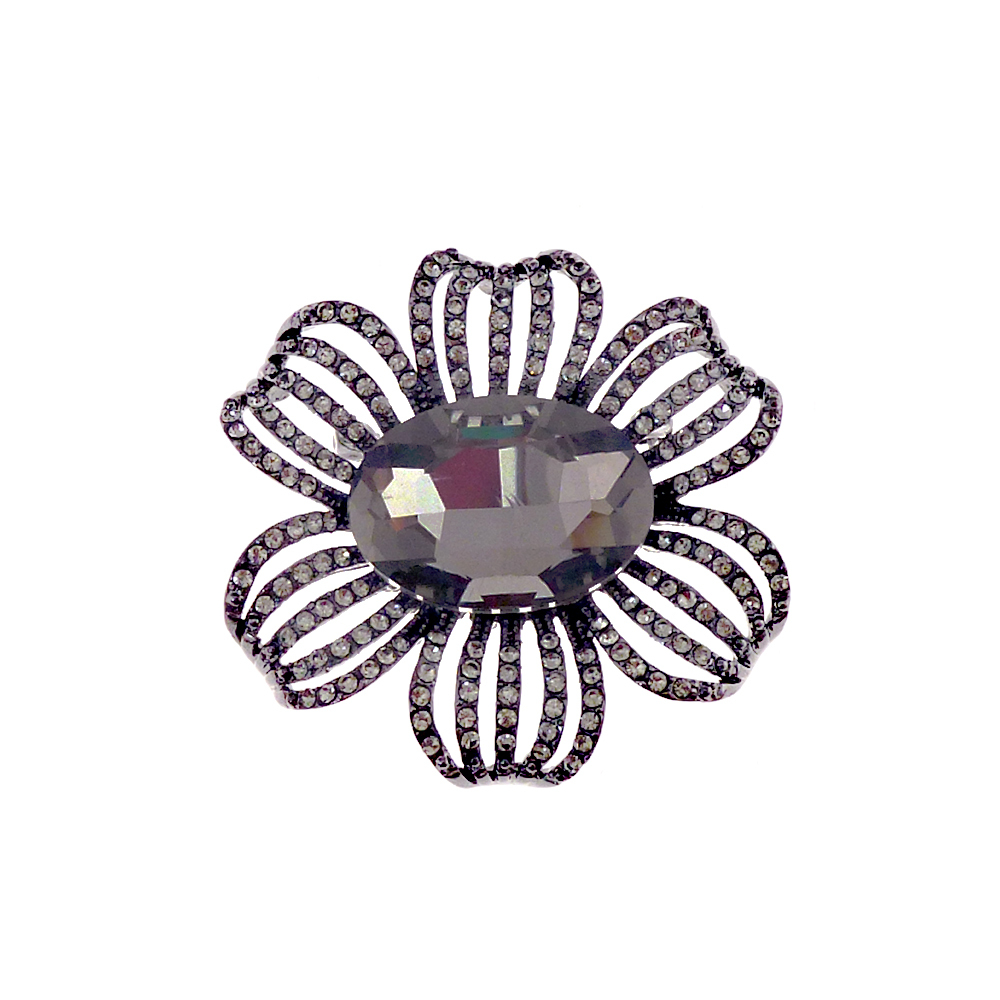 BH-Gunmetal Flower 