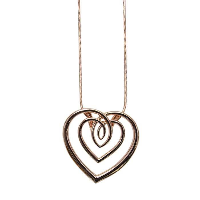 NK-Jax RoseGold Entwined Heart