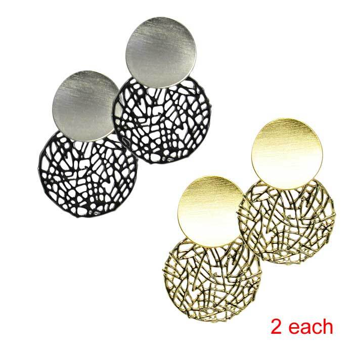 EP-FiligreeCircles Set x4 