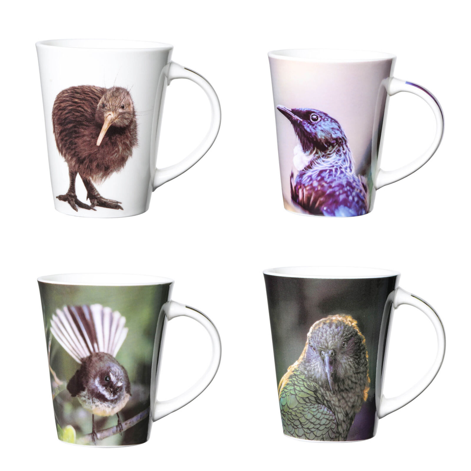 NZ Native Birds Mug Set x 4