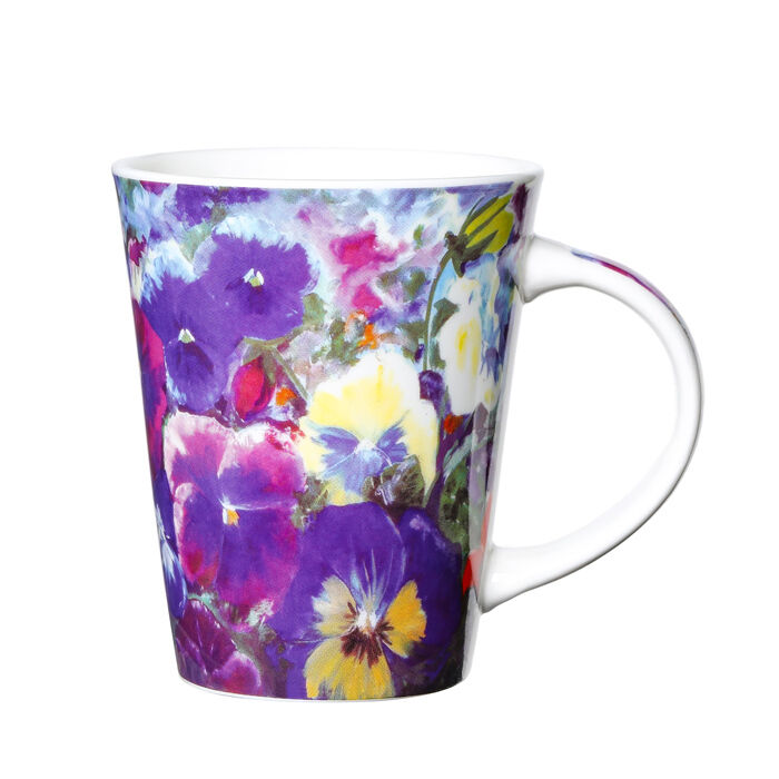 Pansies Art Mug