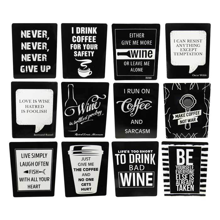Cafe Magnets Set 12 SAVE 50%