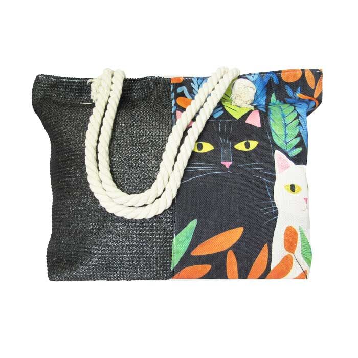 Rope Tote Large Garden Cats 