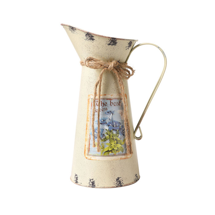 Tin Jug Large Cream