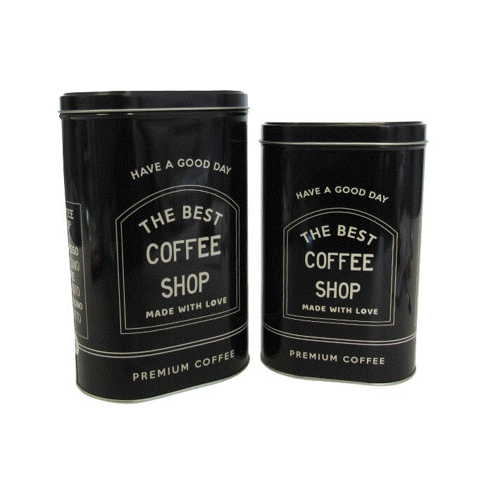 Coffee Tins Black 