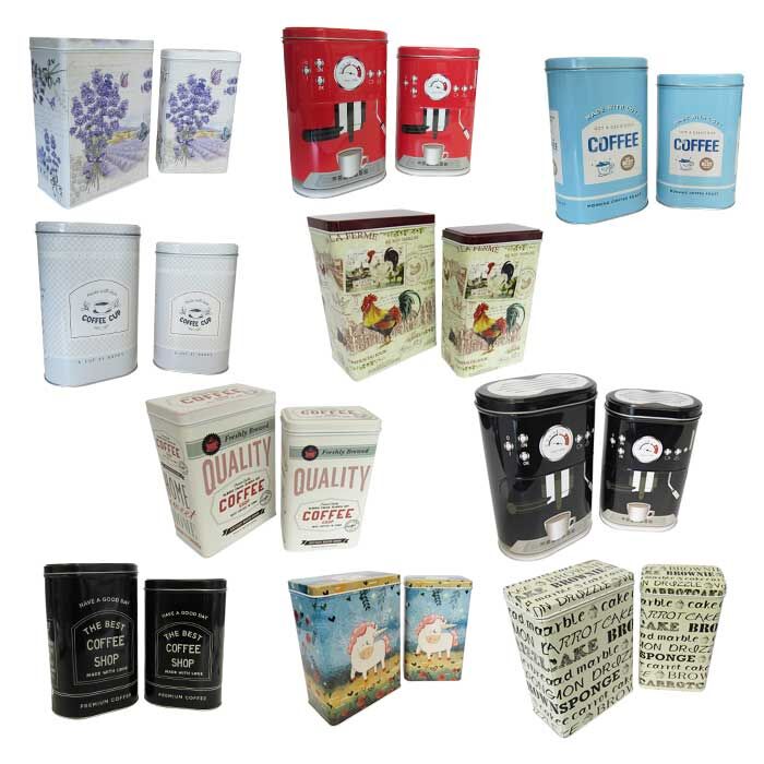 Coffee Tins Set 10 SAVE 10%
