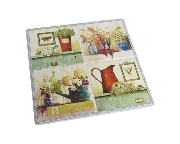 Decorative Trivet Tile Jardin