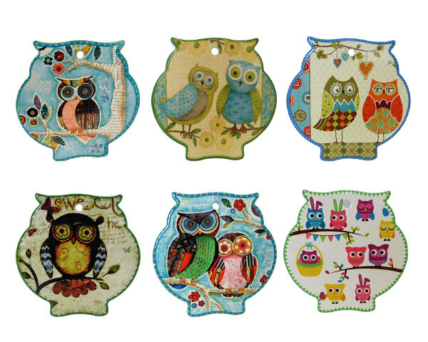 Owl Trivet Set x 6 SAVE 10%