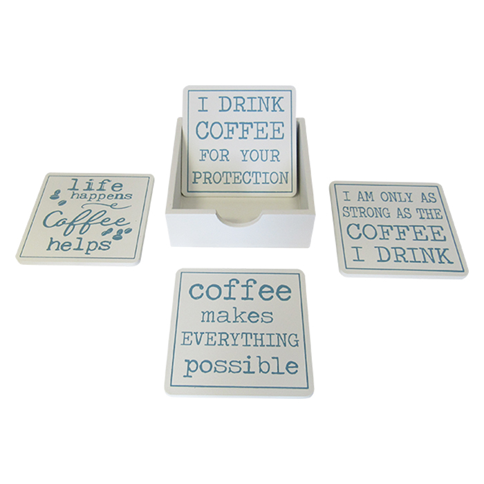 Coffee Coasters Set 4