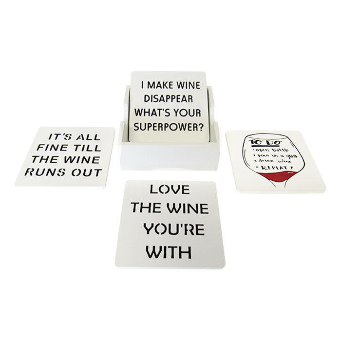 Wine Coasters Set 4