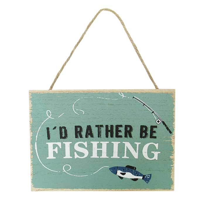 Fishing Hanger Sign Green