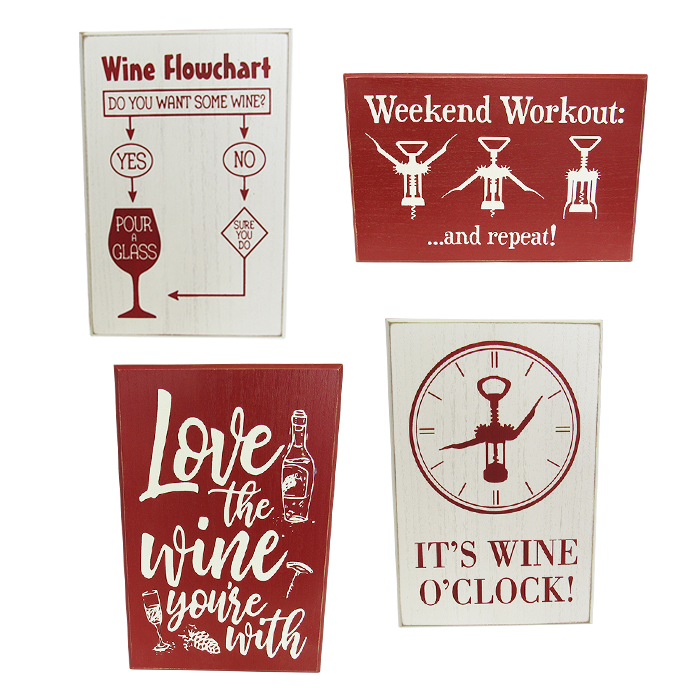 Wine Life Hanger Set x4