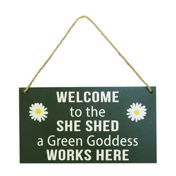 She Shed Hanger Welcome