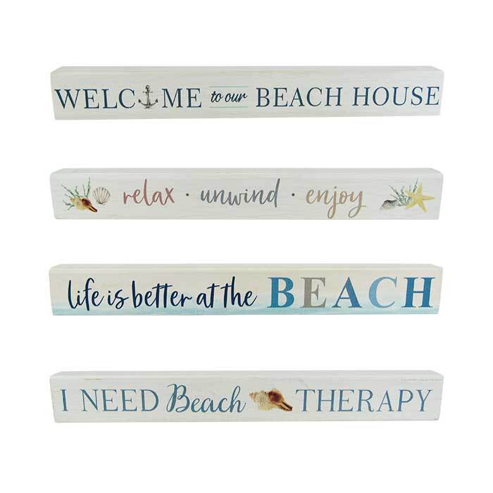 Beach House Sign Set x4