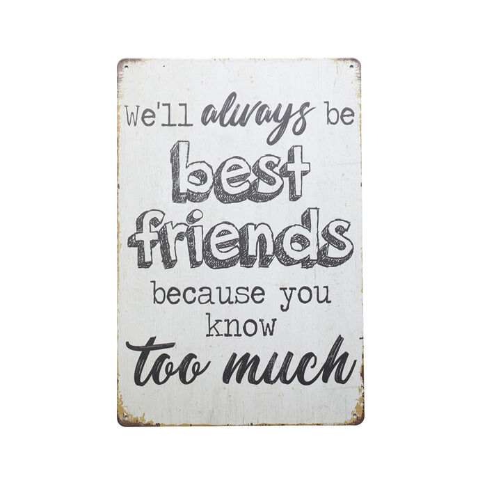 Art Tin Best Friends Forever