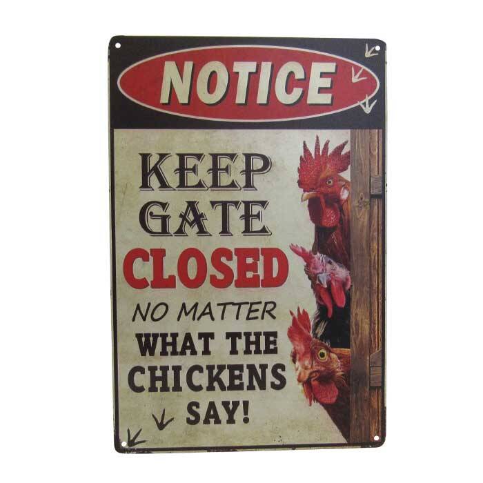 Art Tin Chicken Gate 