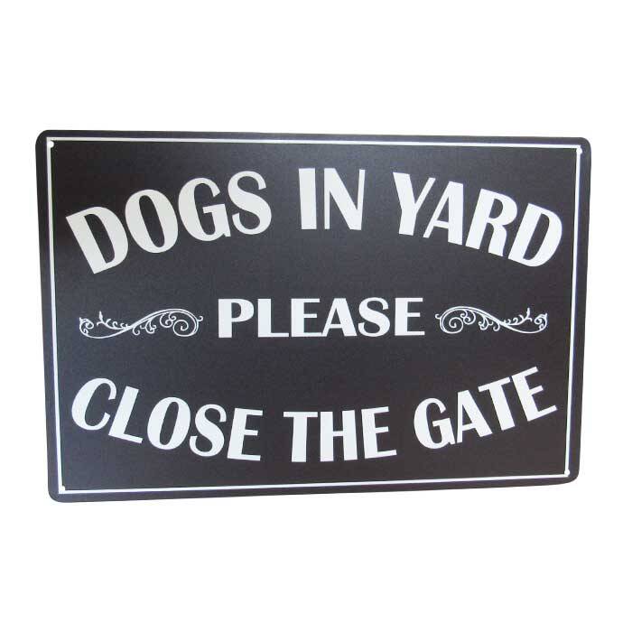 Art Tin Dogs in Yard 