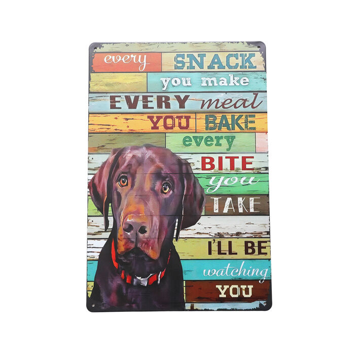 Art Tin Dog Snack Watch