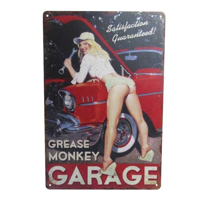 Art Tin Grease Monkey 