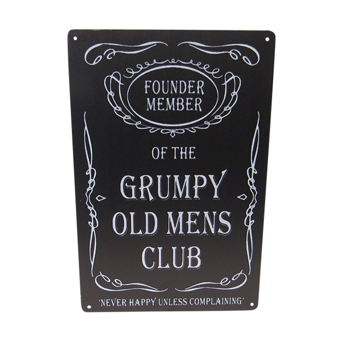 Art Tin Grumpy Men