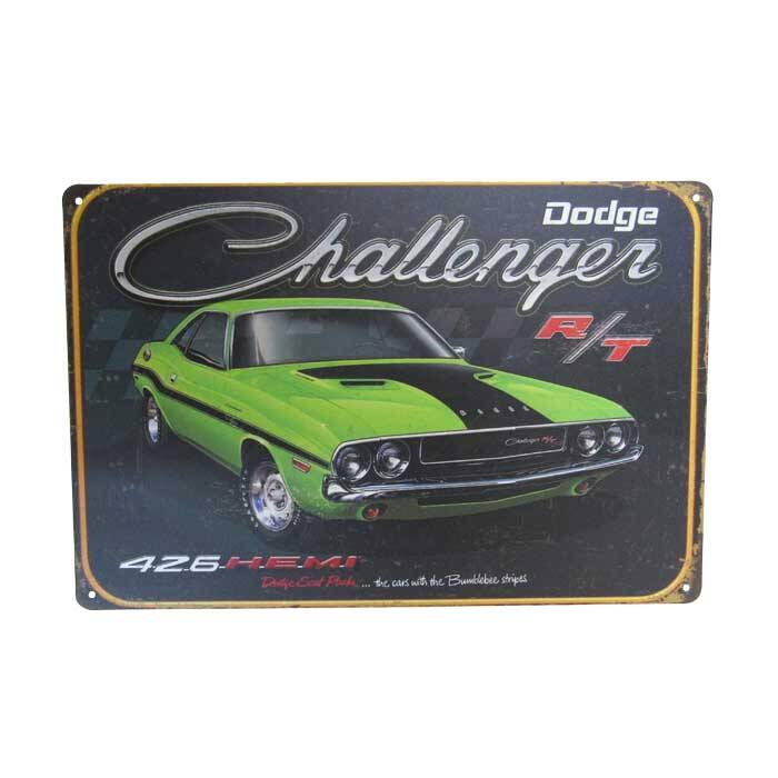 Art Tin Dodge Challenger 