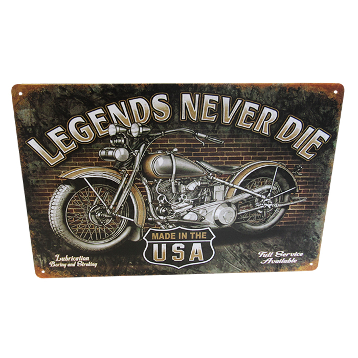 Art Tin Legends Never Die