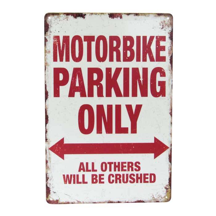 Art Tin Motorbike Parking 