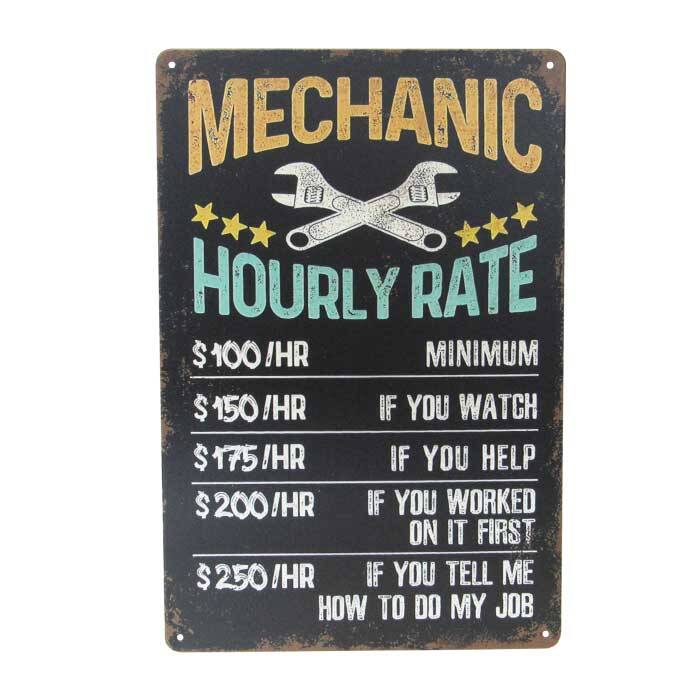 Art Tin Mechanic Rates 