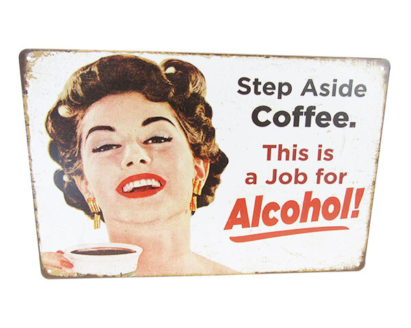 Art Tin Step Aside Sign