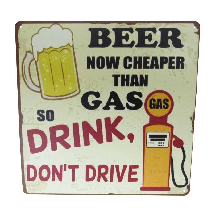 Art Tin SQ Drink No Drive 