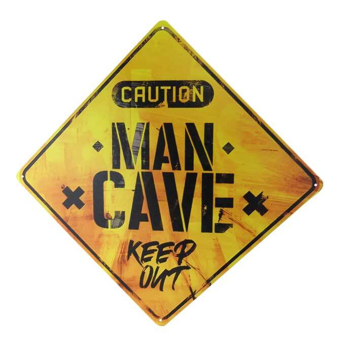Art Tin SQ ManCave Warning 