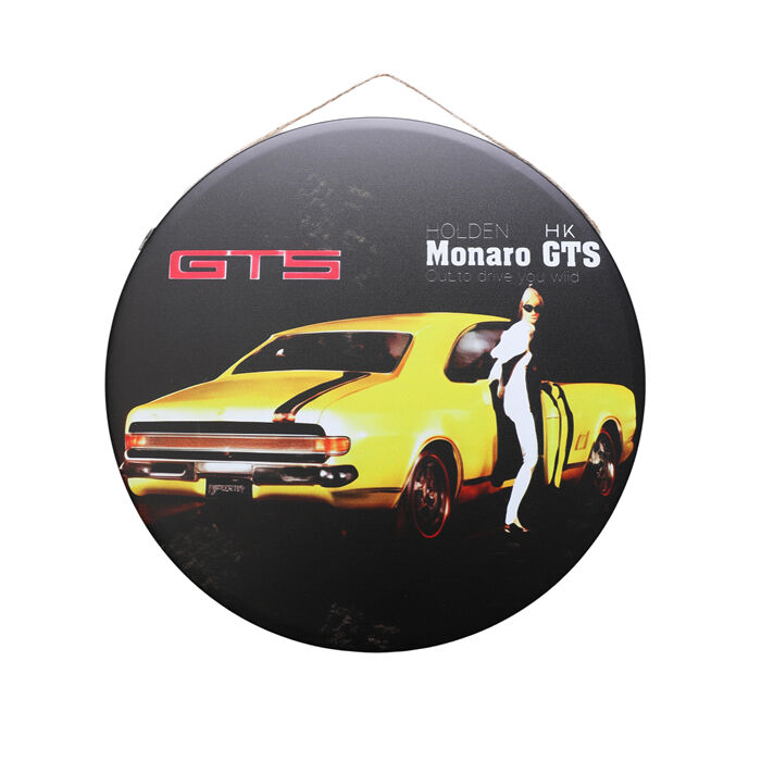 Art Tin Round Holden Monaro