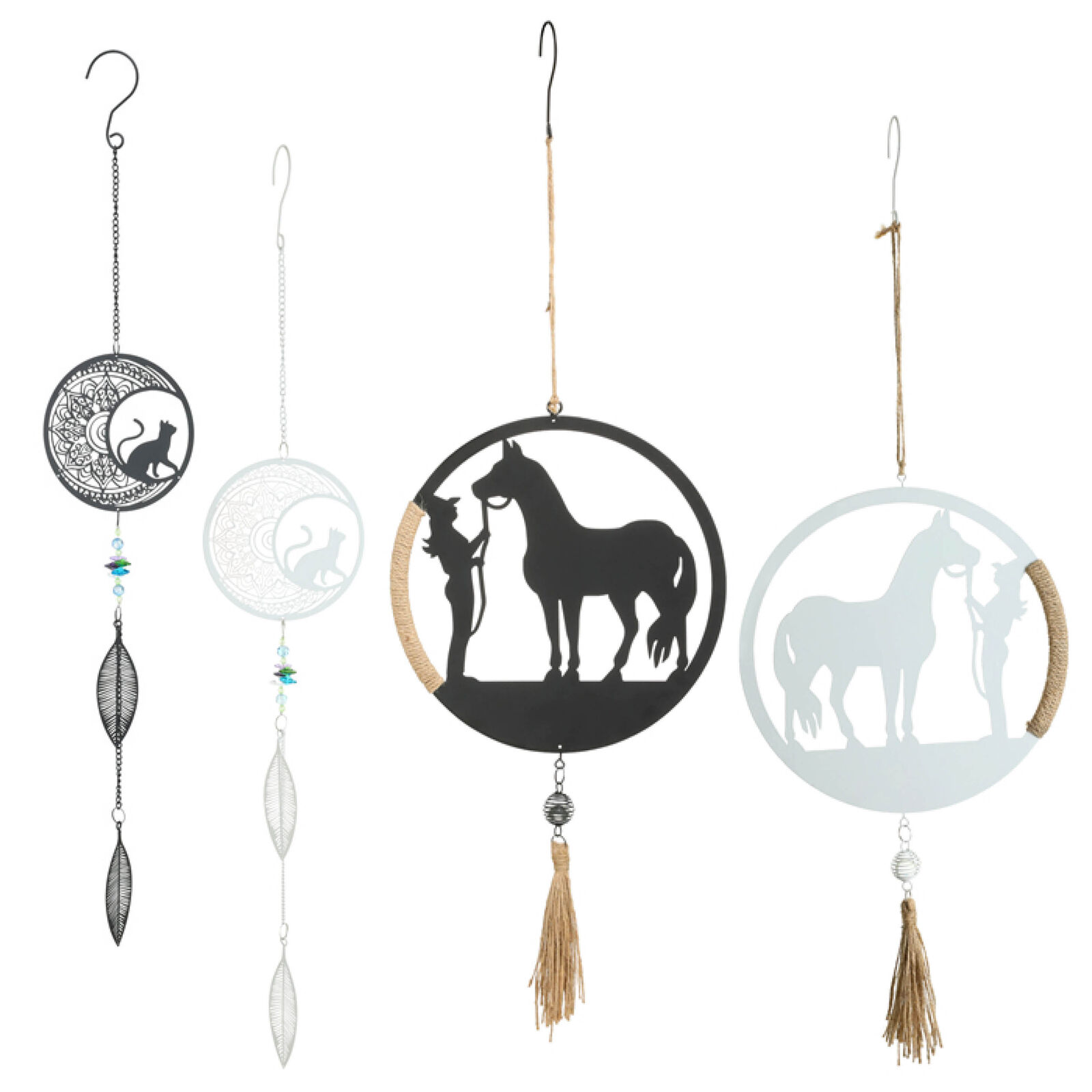 Cat and Horse Hanger Set x4