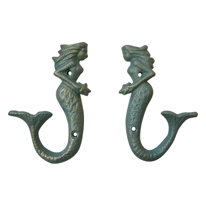 Mermaid Cast Iron Hook GR 2 